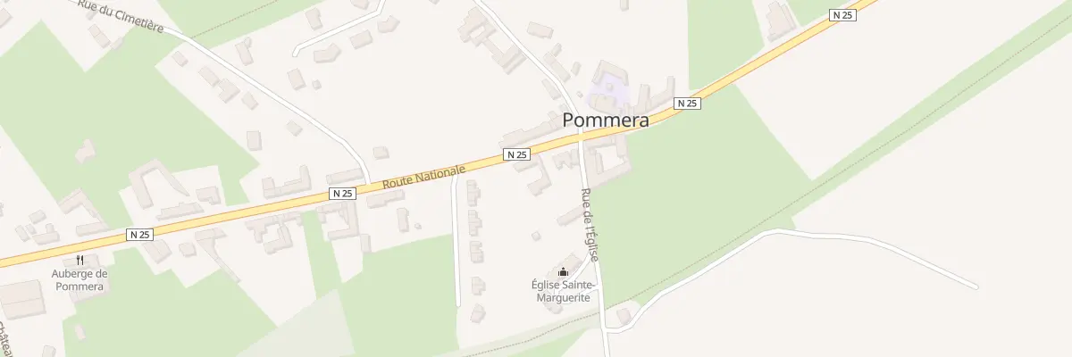 Plan du 5 Rte Nationale à Pommera