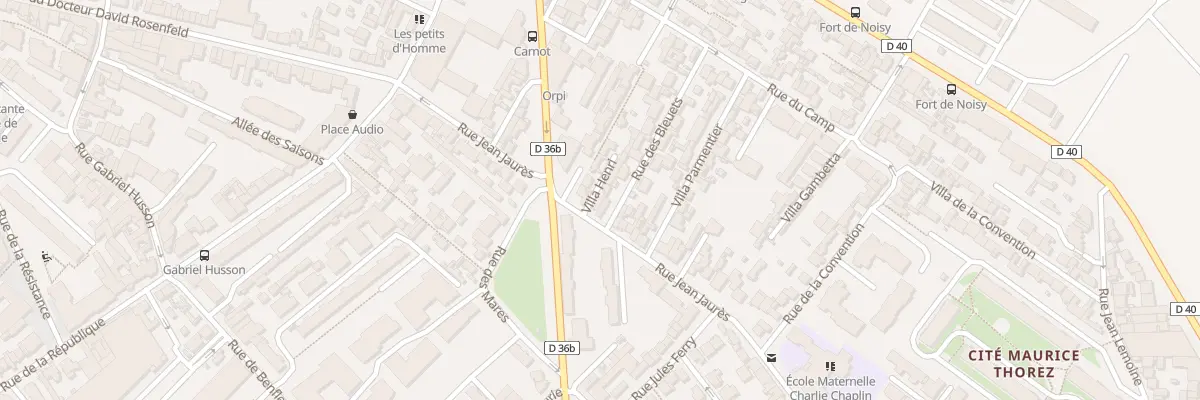 Plan du 35 Rue Jean Jaurès à Romainville