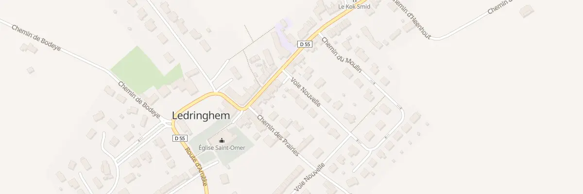 Plan du 2 Voie Nouvelle à Ledringhem