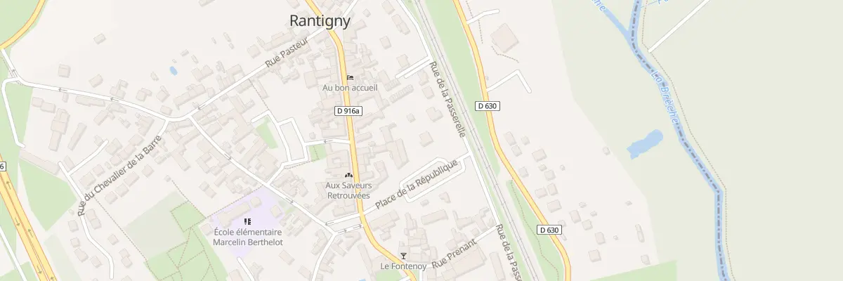 Plan du 13 Rue de la Passerelle à Rantigny