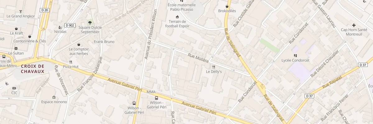 Plan du 30 Rue Molière à Montreuil