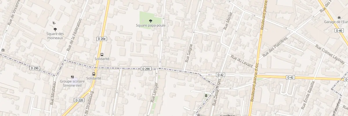 Plan du 39 Rue de la Solidarité à Montreuil