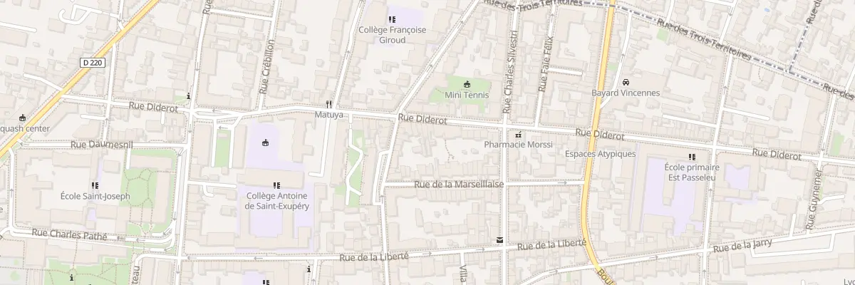 Plan du 60 Rue Diderot à Vincennes
