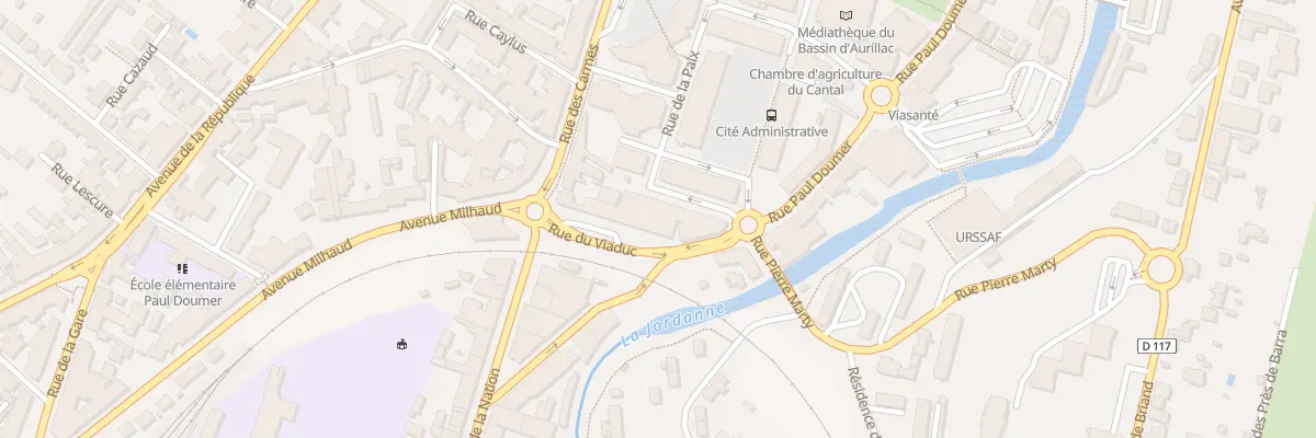 Plan du 7 Rue Edouard Herriot à Aurillac
