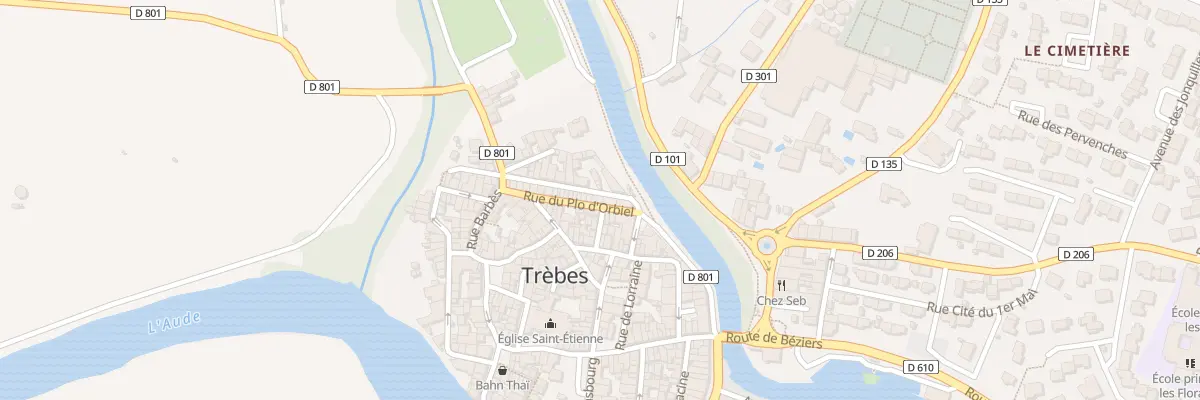 Plan du 6 Rue Plo d’Orbiel à Trèbes
