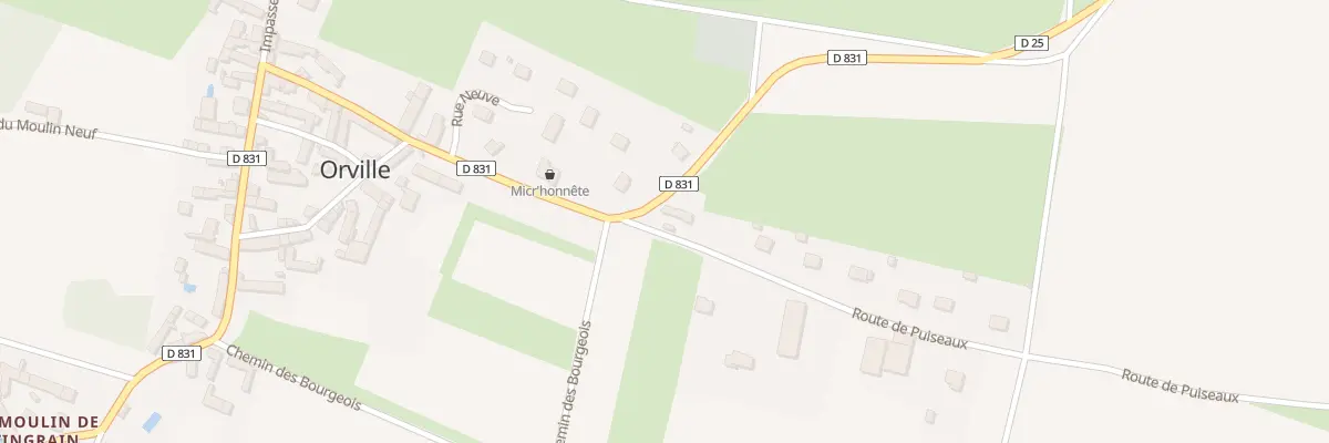 Plan du 1 Rue du Point du Jour à Orville