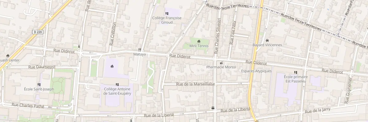 Plan du 62 Rue Diderot à Vincennes