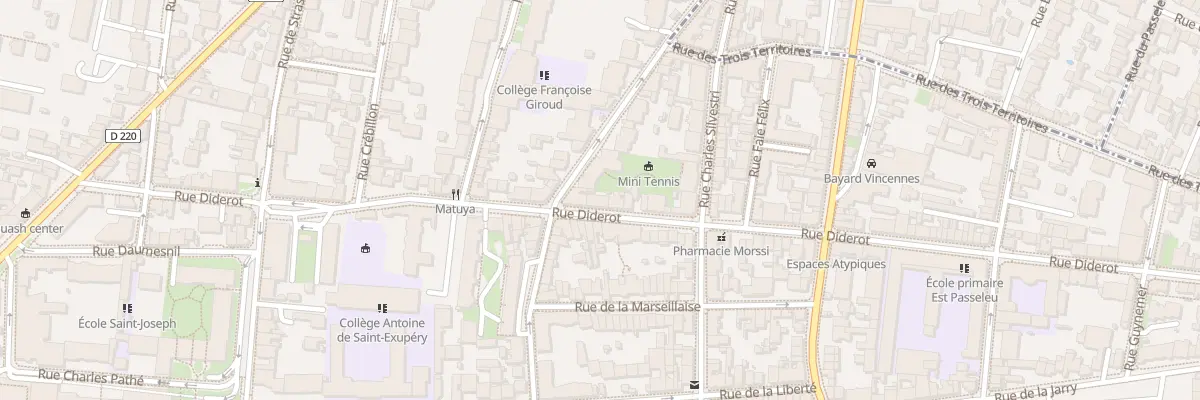 Plan du 57 Rue Diderot à Vincennes