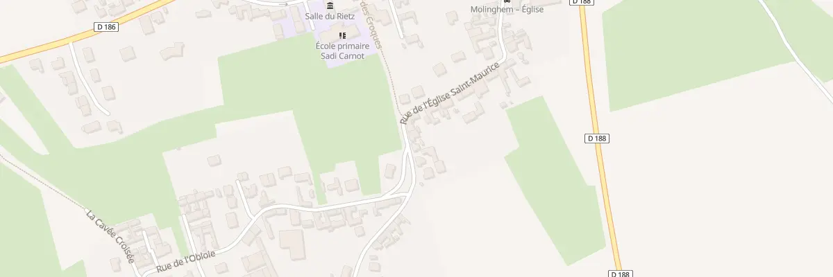 Plan du 28 Rue de l’Eglise Saint Maurice à Isbergues