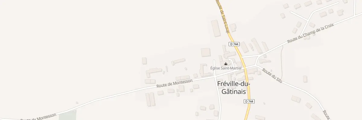 Plan du 16 Rte de Montesson à Fréville-du-Gâtinais