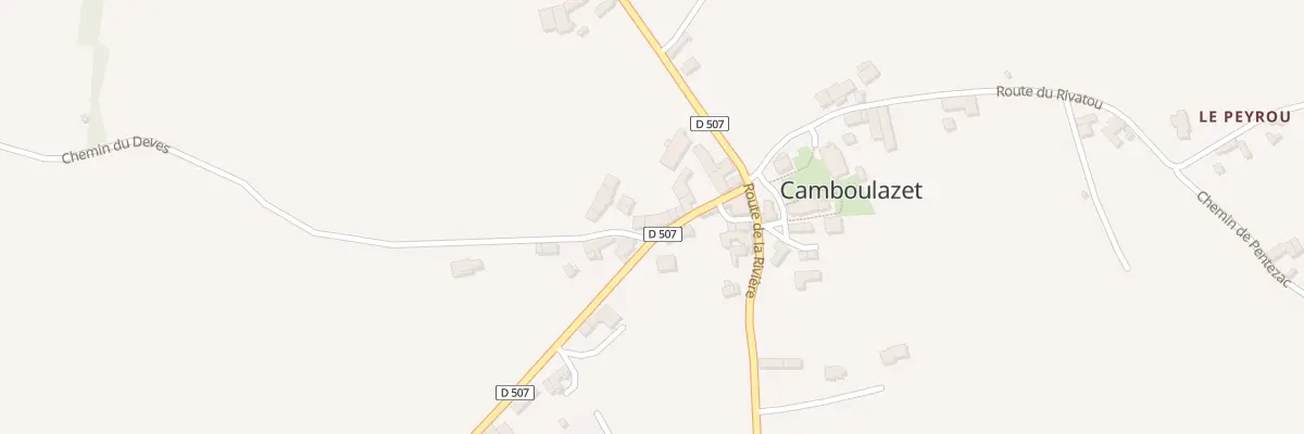 Plan du 86 Rte de la Mothe à Camboulazet
