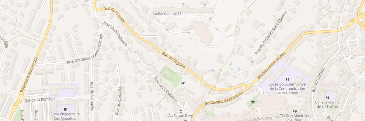 Plan du 34 Rue de l’Egalite à Aurillac