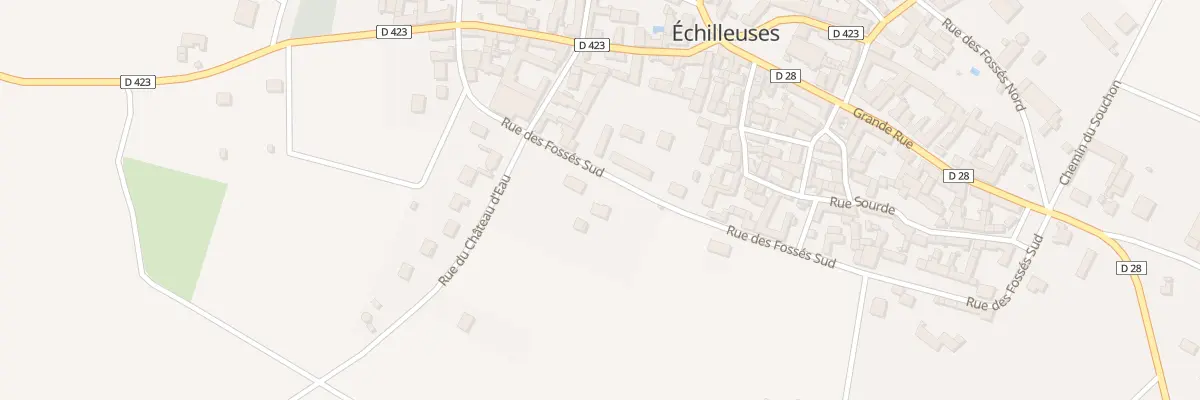 Plan du 25 Rue des Fossés Sud à Échilleuses