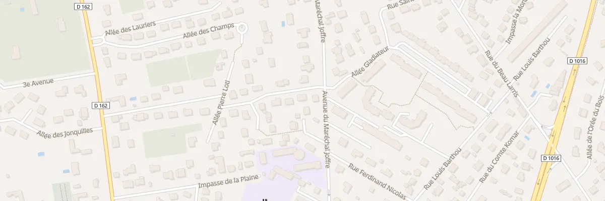 Plan du 3 All Victor Hugo à Lamorlaye