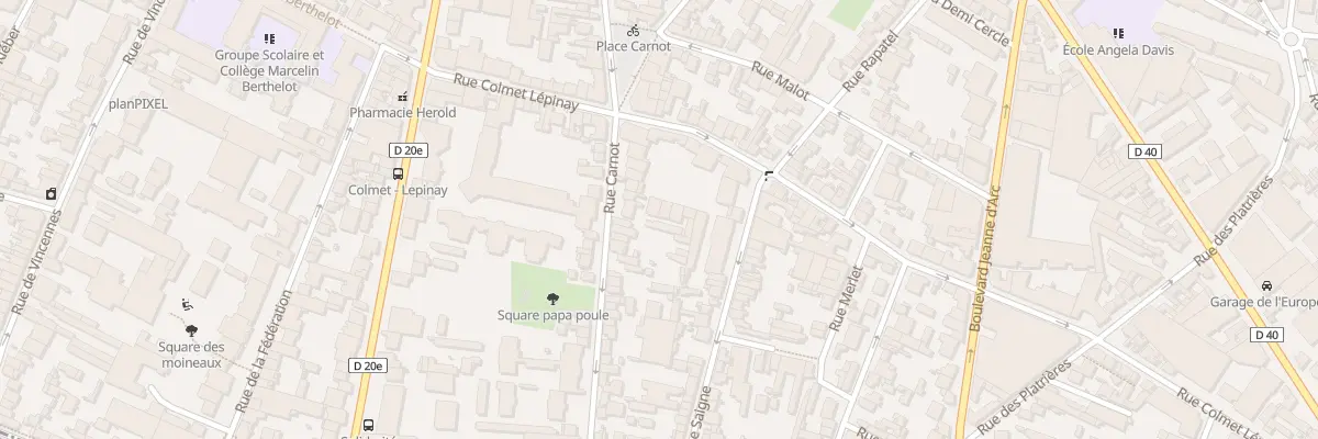 Plan du 47 Rue Carnot à Montreuil