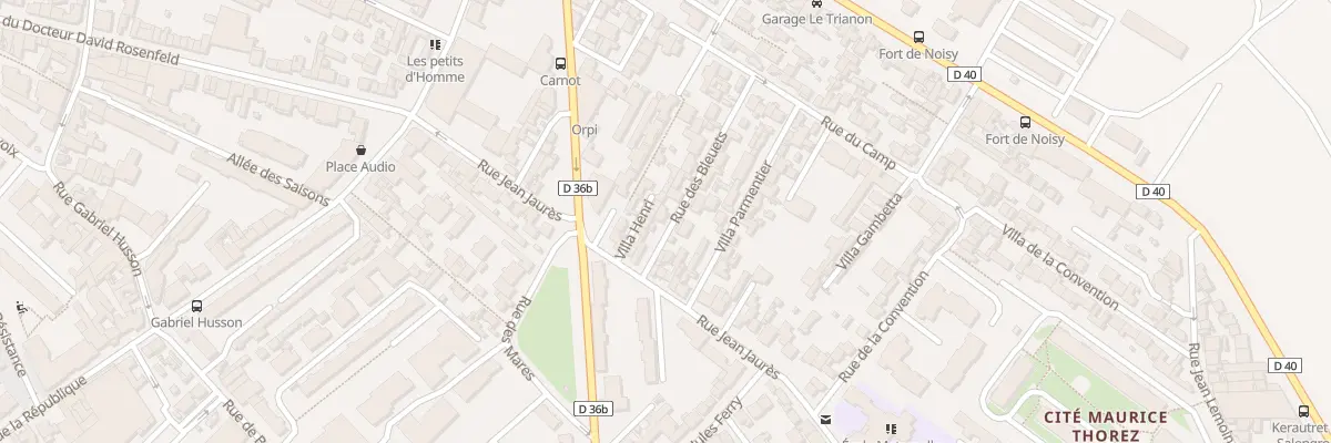 Plan du 3 Rue Bleuets à Romainville