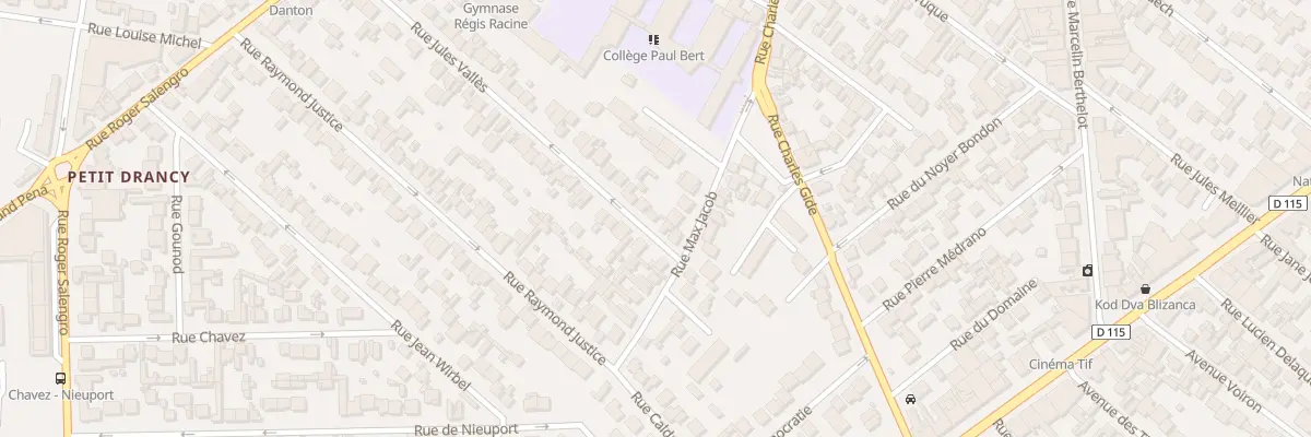 Plan du 71 Rue Jules Valles à Drancy