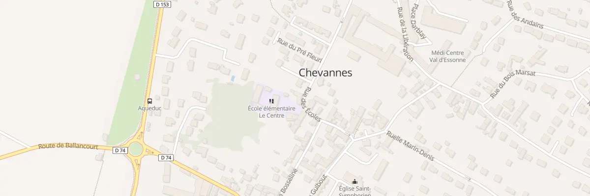 Plan du 14 Rue des Ecoles à Chevannes