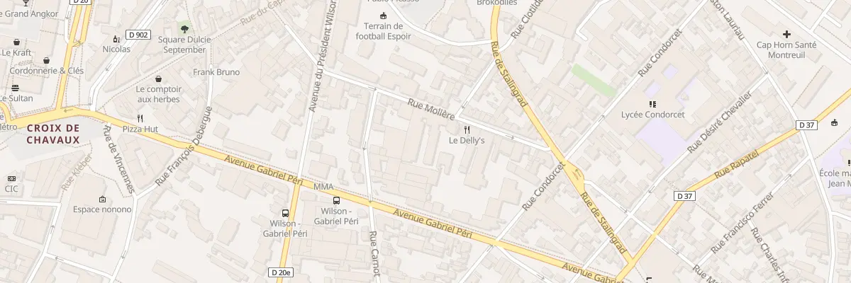 Plan du 36 Rue Molière à Montreuil