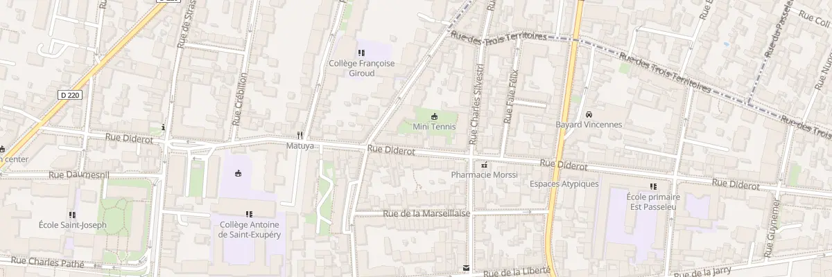 Plan du 59 Rue Diderot à Vincennes