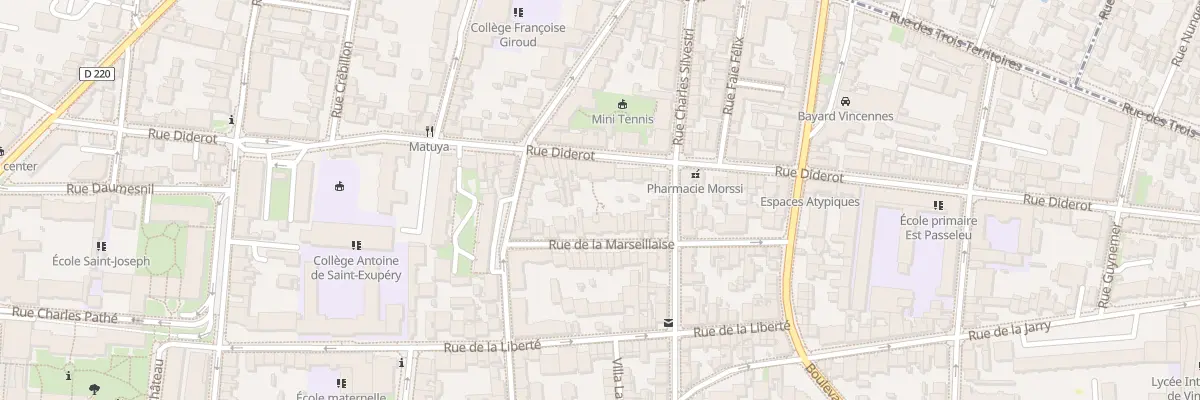 Plan du 64 Rue Diderot à Vincennes