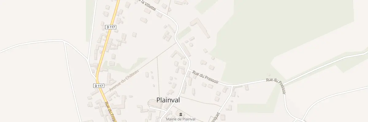 Plan du 278 Rue de la Villette à Plainval