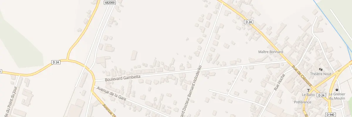 Plan du 20 Bd Gambetta à Argent-sur-Sauldre