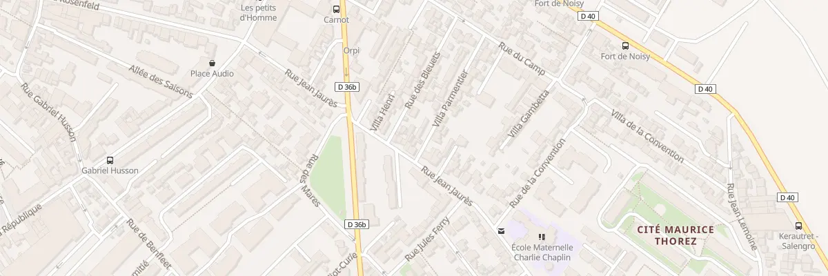 Plan du 47 Rue Jean Jaurès à Romainville