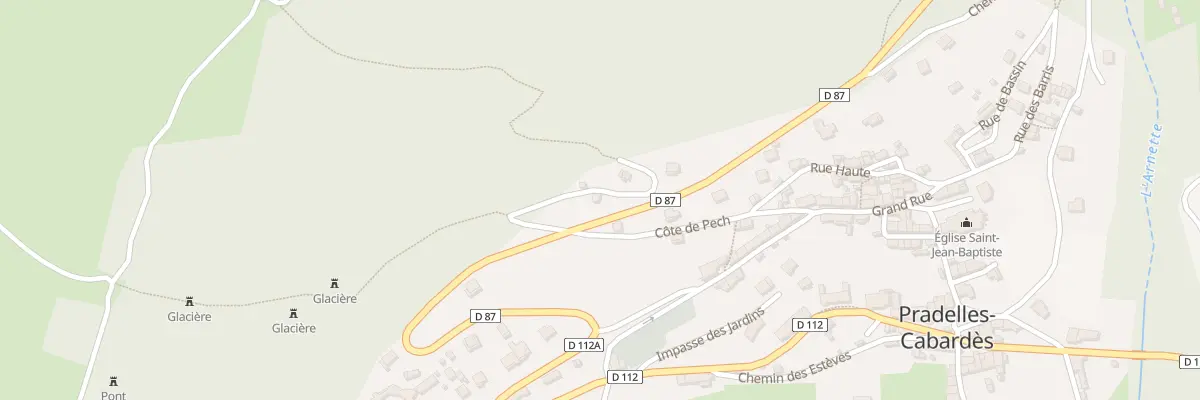 Plan du 21 Le Village à Pradelles-Cabardès