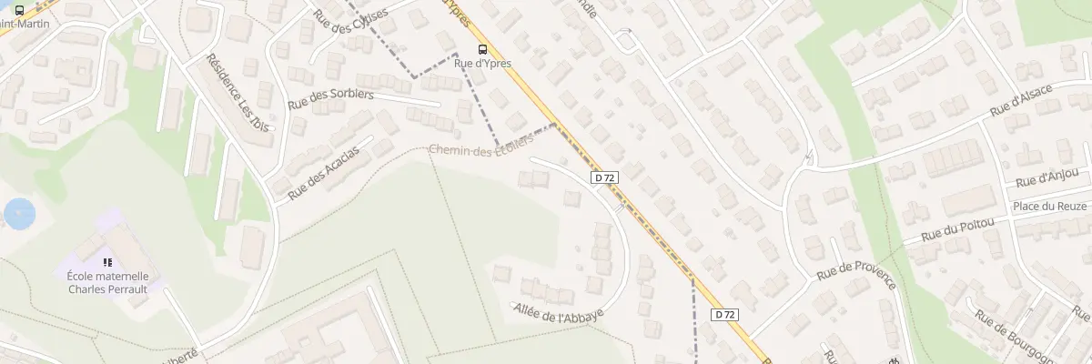 Plan du 2 All de l’Abbaye à Bergues