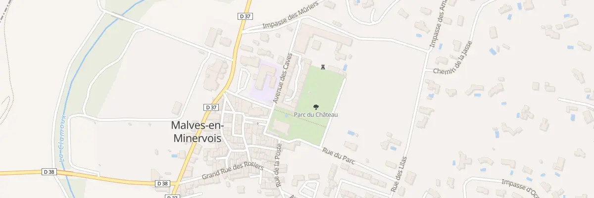 Plan du 3 Enc du Château à Malves-en-Minervois