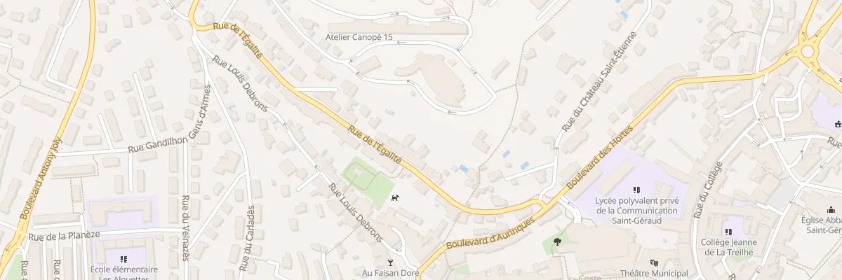 Plan du 28 Rue de l’Egalite à Aurillac