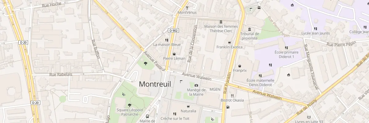 Plan du 4 Pl Jean Jaures à Montreuil