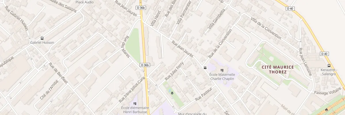 Plan du 8 Rue Jules Ferry à Romainville