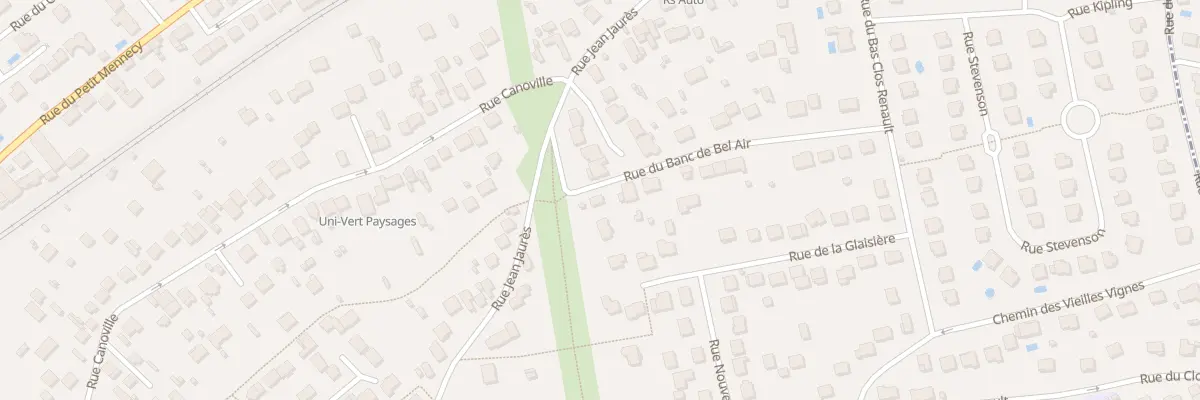 Plan du 9003 Rue du Banc de Bel Air à Mennecy