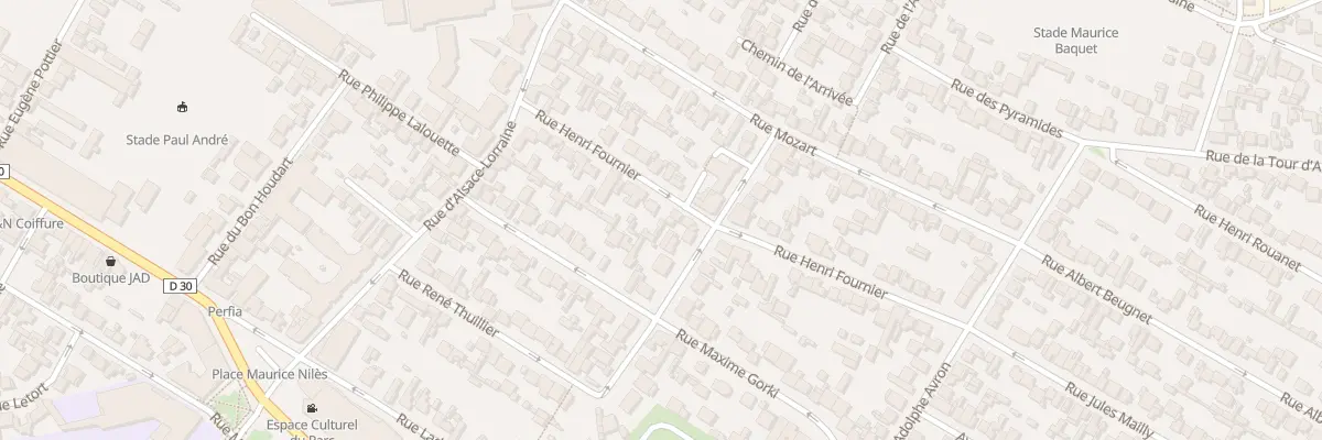 Plan du 28 Rue Henri Fournier à Drancy