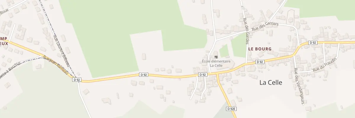 Plan du 12 Rte de Bruère à La Celle