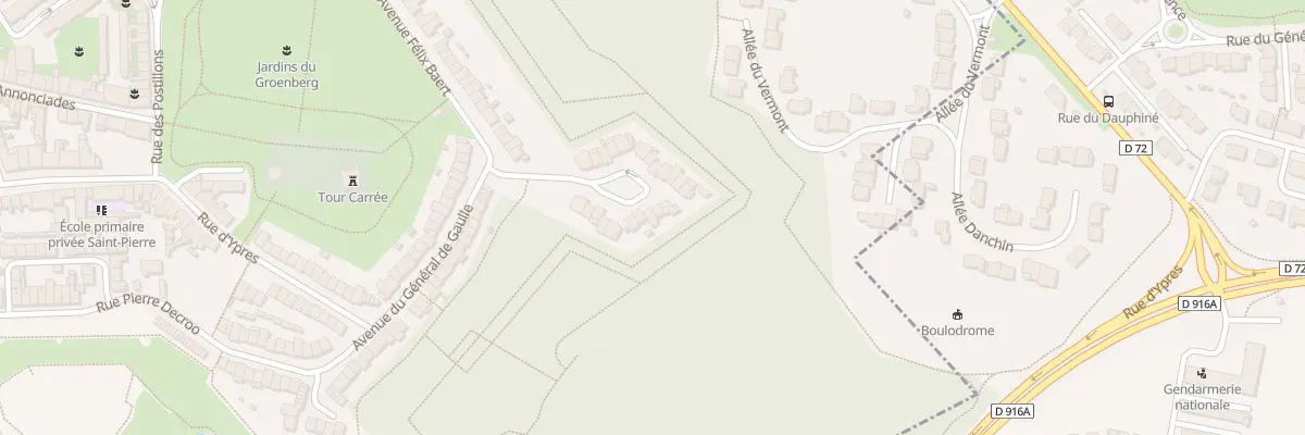 Plan du 8 Pl Charles de Croocq à Bergues