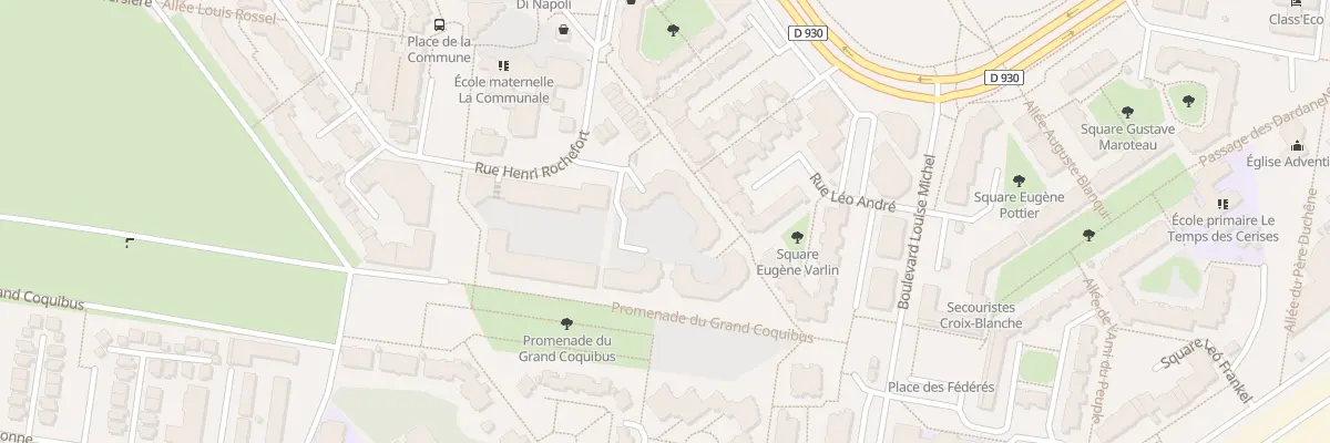 Plan du 2 Sq Jean Allemane à Évry-Courcouronnes