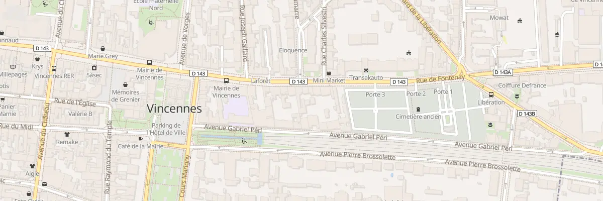 Plan du 29 Rue de Fontenay à Vincennes