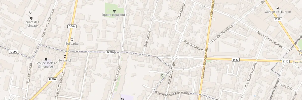 Plan du 49 Rue de la Solidarité à Montreuil