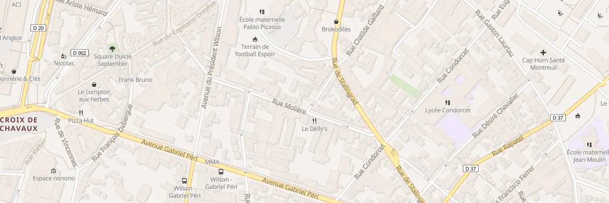 Plan du 27 Rue Molière à Montreuil