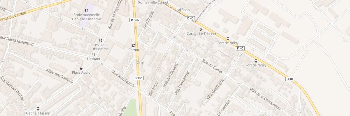 Plan du 13 Rue Bleuets à Romainville