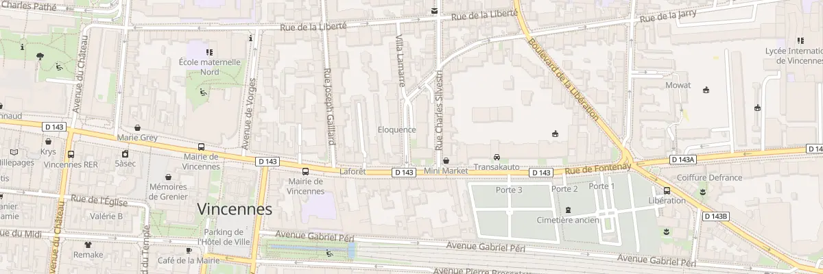 Plan du 52 Rue de Fontenay à Vincennes