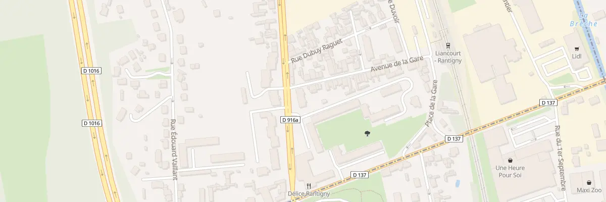 Plan du 2 Av de la Gare à Rantigny