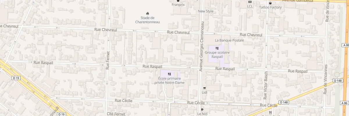 Plan du 57 Rue Raspail à Maisons-Alfort