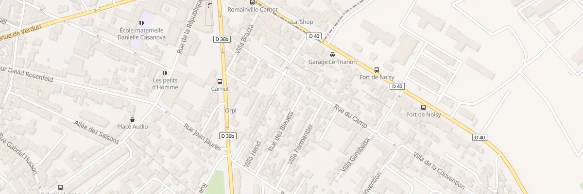 Plan du 15 Rue Bleuets à Romainville