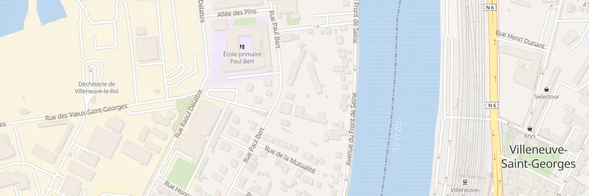 Plan du 50 Rue Paul Bert à Villeneuve-le-Roi