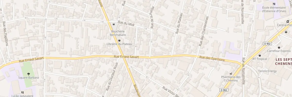 Plan du 115 Rue Ernest Savart à Montreuil
