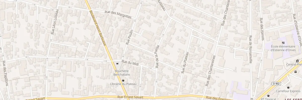 Plan du 33 Rue de la Pointe à Montreuil